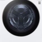 LG 4.5 Cu. Ft. High-Efficiency Stackable Smart Front Load Washer Steam Built-In Intelligence White from Kings Outlet