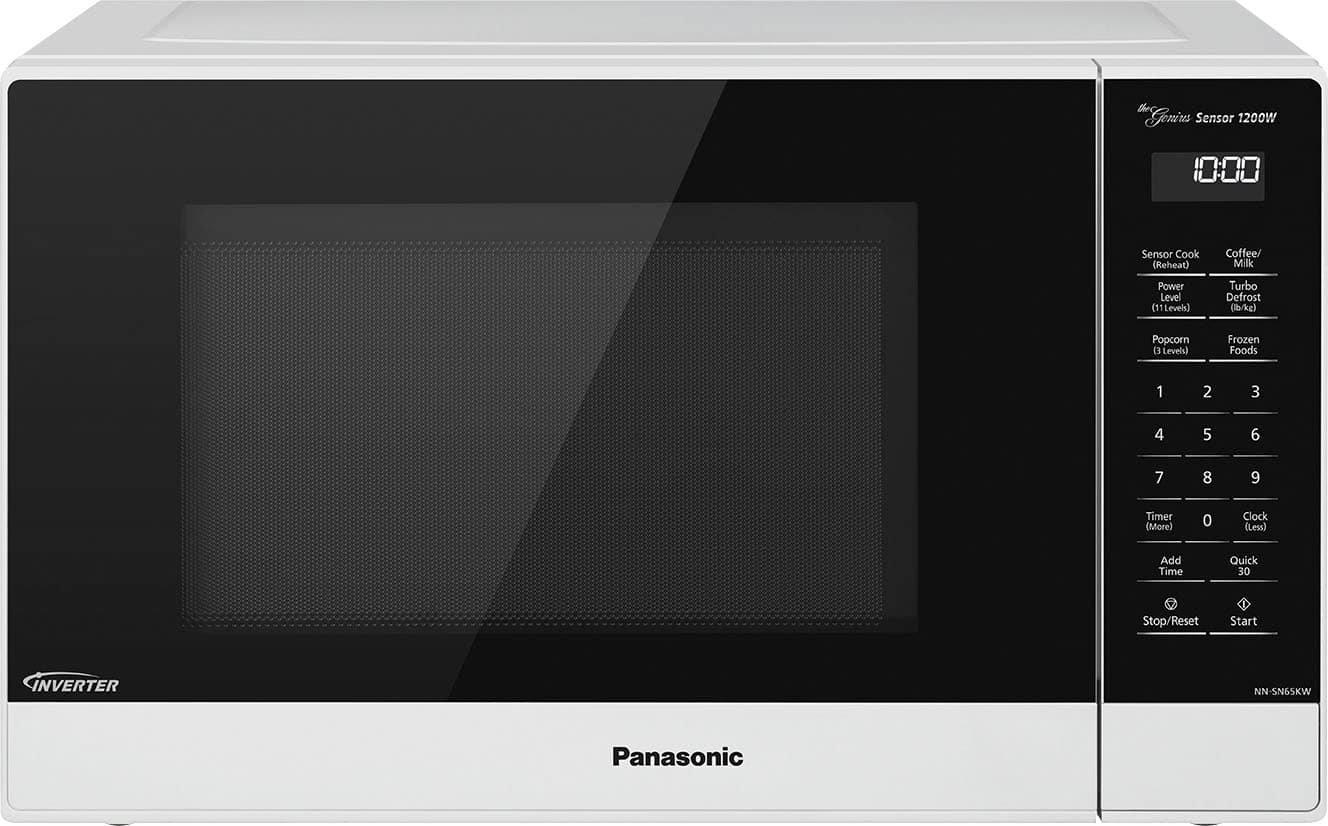 Kings Outlet Panasonic 1.2 Cu. Ft. 1200 Watt SN65KW Microwave Inverter Genius Sensor White Panasonic 1.2 Cu. Ft. 1200 Watt SN65KW Microwave Inverter Genius Sensor White from Kings Outlet