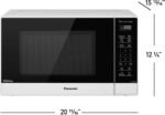 Panasonic 1.2 Cu. Ft. 1200 Watt SN65KW Microwave Inverter Genius Sensor White from Kings Outlet