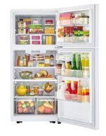 LG 20.2 Cu. Ft. Top-Freezer Refrigerator White from Kings Outlet