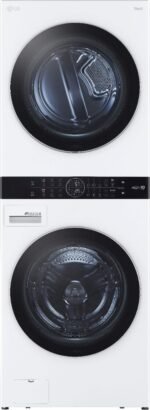 LG 4.5 Cu. Ft. HE Smart Front Load Washer 7.4 Cu. Ft. Electric Dryer from Kings Outlet
