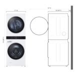 LG 4.5 Cu. Ft. HE Smart Front Load Washer 7.4 Cu. Ft. Electric Dryer from Kings Outlet