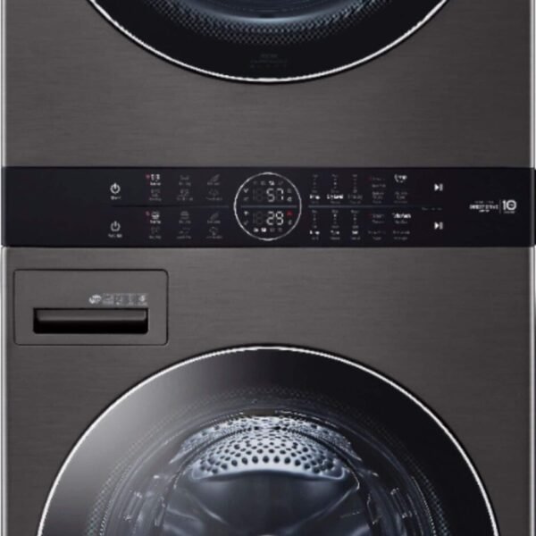 LG 4.5 Cu. Ft. HE Smart Front Load Washer 7.4 Cu. Ft. Gas Dryer from Kings Outlet