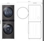 LG 4.5 Cu. Ft. HE Smart Front Load Washer 7.4 Cu. Ft. Electric Dryer from Kings Outlet