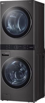 LG 4.5 Cu. Ft. HE Smart Front Load Washer 7.4 Cu. Ft. Electric Dryer from Kings Outlet