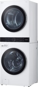 LG 4.5 Cu. Ft. HE Smart Front Load Washer 7.4 Cu. Ft. Gas Dryer from Kings Outlet