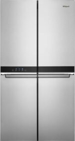 Whirlpool 19.4 Cu. Ft. 4-Door French Door Counter-Depth Refrigerator Flexible Organization Spaces Stainless Steel from Kings Outlet