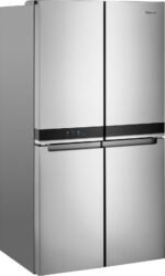 Whirlpool 19.4 Cu. Ft. 4-Door French Door Counter-Depth Refrigerator Flexible Organization Spaces Stainless Steel from Kings Outlet