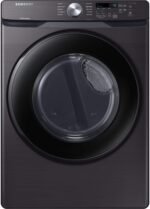 Samsung 7.5 Cu. Ft. Stackable Electric Dryer Sensor Dry Black Stainless Steel from Kings Outlet