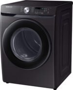 Samsung 7.5 Cu. Ft. Stackable Gas Dryer Sensor Dry Black Stainless Steel from Kings Outlet