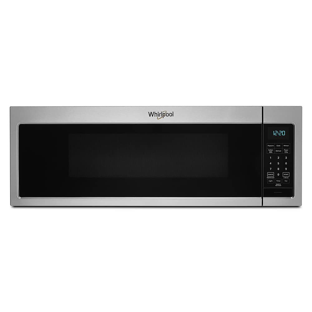 Whirlpool 1.1 Cu. Ft. Low Profile Over-the-Range Microwave Hood 2-Speed Vent Stainless Steel from Kings Outlet