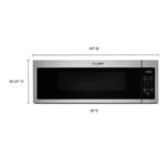 Whirlpool 1.1 Cu. Ft. Low Profile Over-the-Range Microwave Hood 2-Speed Vent Stainless Steel from Kings Outlet