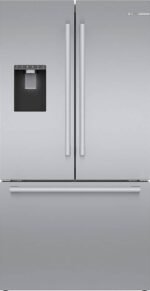 Bosch 500 Series 21 Cu. Ft. French Door Bottom Freezer Counter-Depth Smart Refrigerator Stainless from Kings Outlet