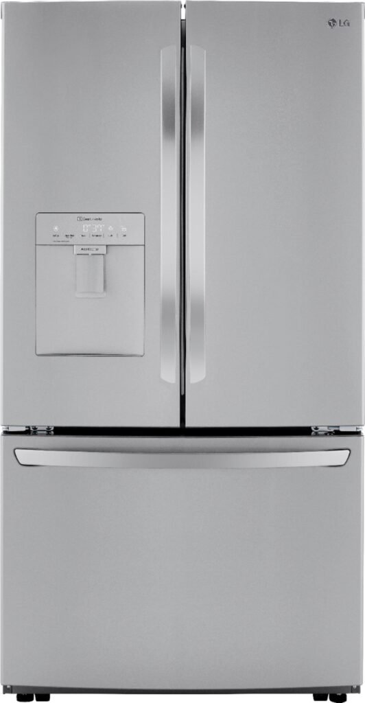 LG 29 Cu. Ft. French Door Smart Refrigerator External Water Dispenser Stainless Steel from Kings Outlet