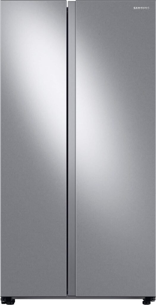 Samsung 28 cu. ft. Side-by-Side Smart Refrigerator Large Capacity Stainless Steel from Kings Outlet
