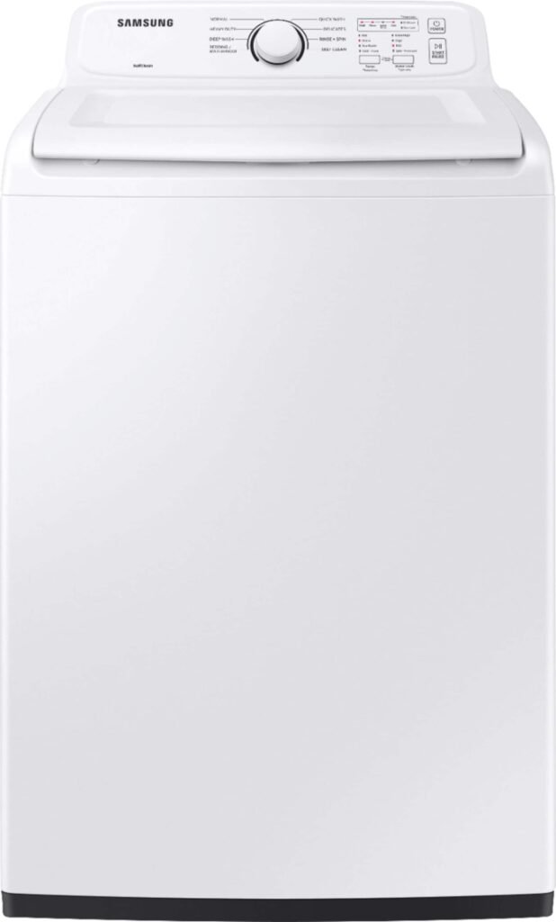 Samsung 4.0 Cu. Ft. High-Efficiency Top Load Washer ActiveWave Agitator White from Kings Outlet