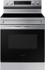 Samsung 6.3 cu. ft. Freestanding Electric Range Rapid Boil WiFi Self Clean Stainless Steel from Kings Outlet