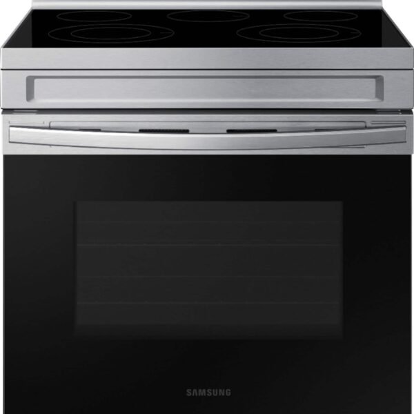 Samsung 6.3 cu. ft. Freestanding Electric Range Rapid Boil WiFi Self Clean Stainless Steel from Kings Outlet