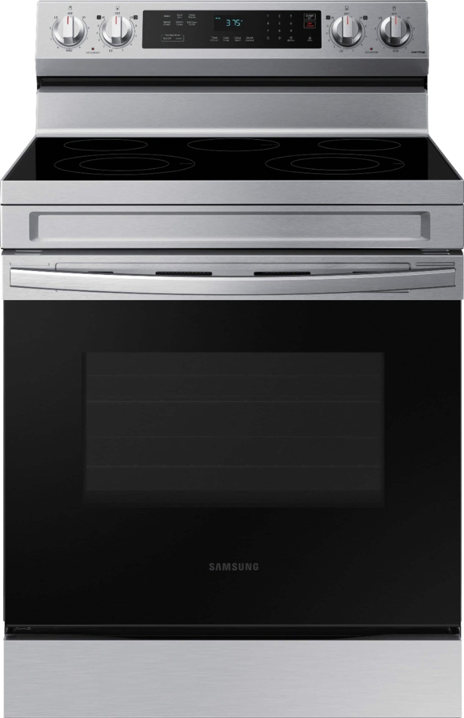 Kings Outlet Samsung 6.3 cu. ft. Freestanding Electric Range Rapid Boil WiFi Self Clean Stainless Steel Samsung 6.3 cu. ft. Freestanding Electric Range Rapid Boil WiFi Self Clean Stainless Steel from Kings Outlet