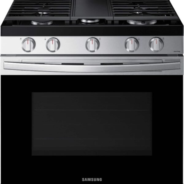 Samsung 6.0 cu. ft. Freestanding Gas Range 18K BTU Dual Power Burner Self Clean from Kings Outlet