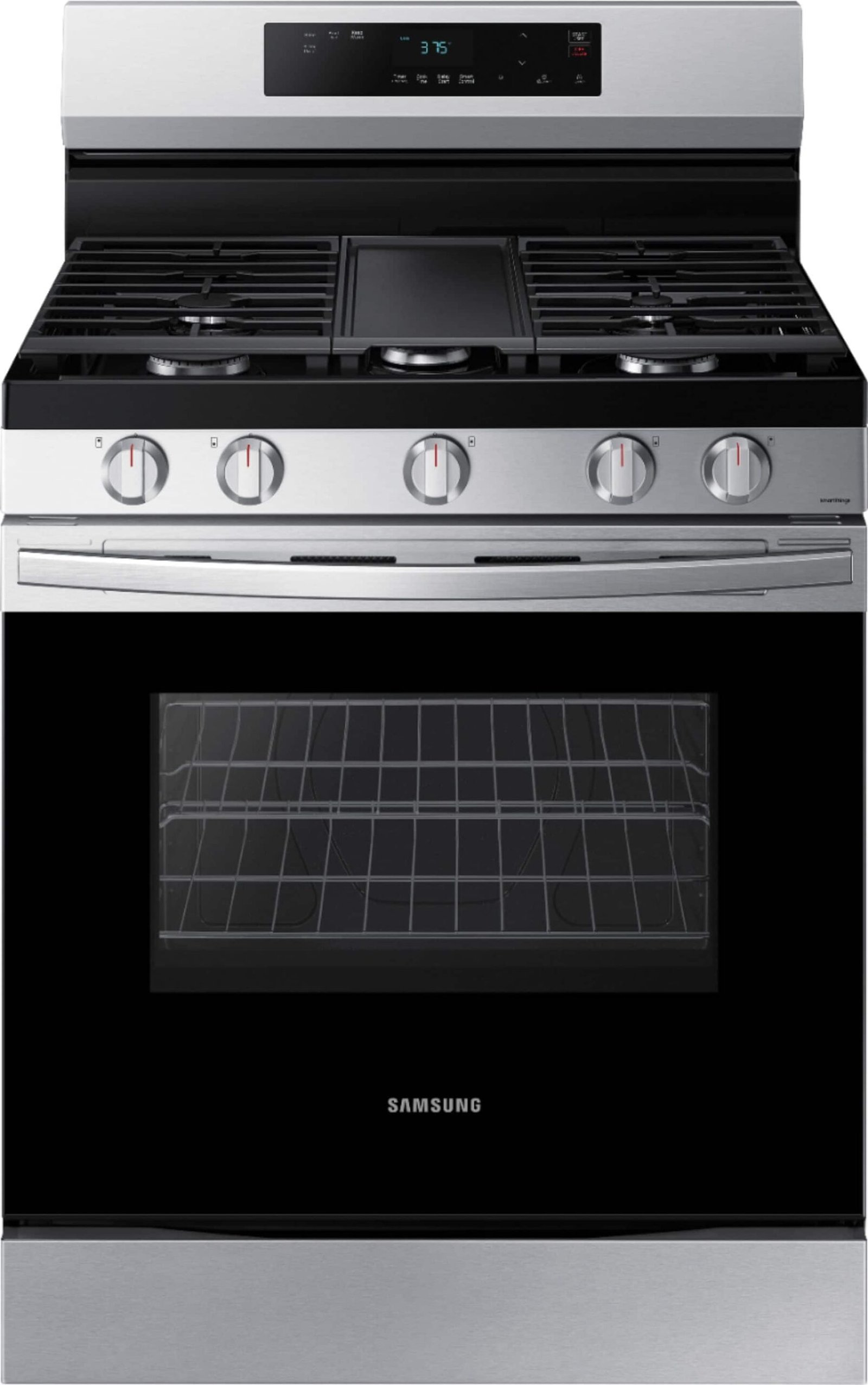 Kings Outlet Samsung 6.0 cu. ft. Freestanding Gas Range WiFi Integrated Griddle Stainless Steel Samsung 6.0 cu. ft. Freestanding Gas Range WiFi Integrated Griddle Stainless Steel from Kings Outlet
