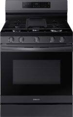 Samsung 6.0 cu. ft. Freestanding Gas Range No-Preheat Air Fry Convection Black Stainless Steel from Kings Outlet