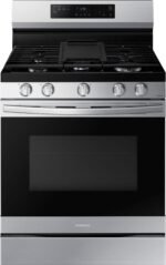 Samsung 6.0 cu. ft. Freestanding Gas Range No-Preheat Air Fry Convection Stainless Steel from Kings Outlet