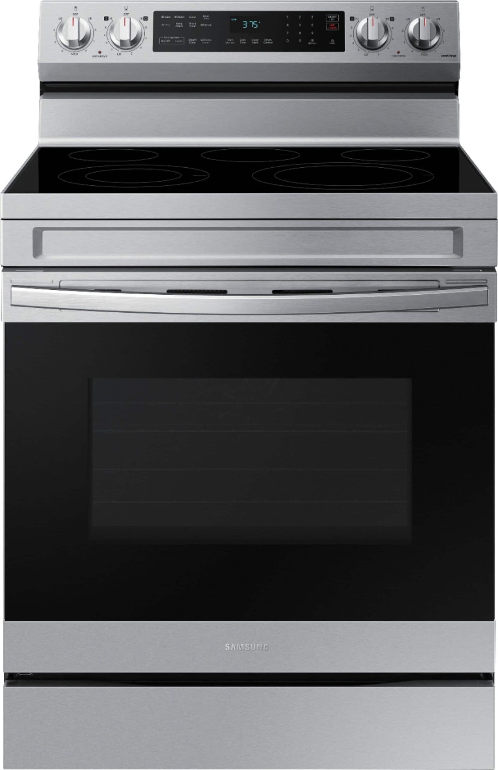 Kings Outlet Samsung 6.3 cu. ft. Freestanding Electric Range WiFi No-Preheat Air Fry Convection Stainless Steel Samsung 6.3 cu. ft. Freestanding Electric Range WiFi No-Preheat Air Fry Convection Stainless Steel from Kings Outlet