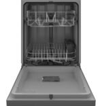 GE 24" Front Control Built-In Plastic Tub Dishwasher Steam + Sanitization 55 dBA Stainless from Kings Outlet