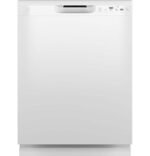 GE 24" Front Control Built-In Plastic Tub Dishwasher Steam + Sanitization 55 dBA White from Kings Outlet