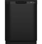 GE 24" Front Control Built-In Plastic Tub Dishwasher Steam + Sanitization 55 dBA Black from Kings Outlet