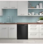 GE 24" Front Control Built-In Plastic Tub Dishwasher Steam + Sanitization 55 dBA Black from Kings Outlet
