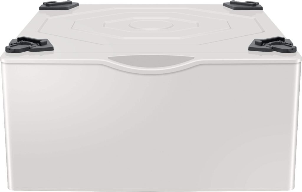 Samsung Washer/Dryer Laundry Pedestal Storage Drawer Ivory from Kings Outlet