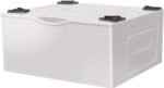 Samsung Washer/Dryer Laundry Pedestal Storage Drawer Ivory from Kings Outlet