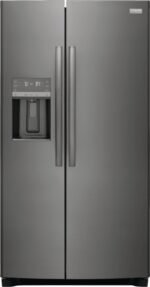 Frigidaire Gallery 22.3 Cu. Ft. Side-by-Side Counter-Depth Refrigerator Black Stainless Steel from Kings Outlet