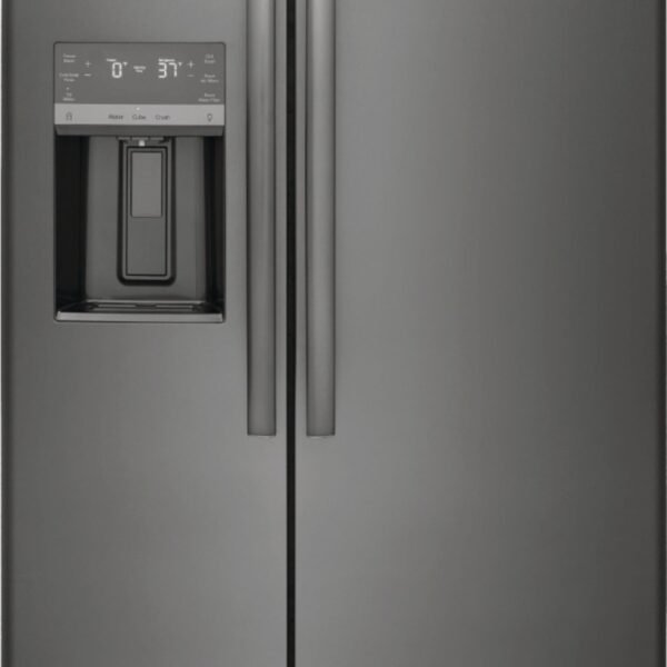 Frigidaire Gallery 22.3 Cu. Ft. Side-by-Side Counter-Depth Refrigerator Black Stainless Steel from Kings Outlet