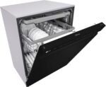 LG 24" Front Control Built-In Stainless Steel Tub Dishwasher 3rd Rack QuadWash 48dba Black from Kings Outlet