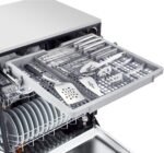 LG 24" Front Control Built-In Stainless Steel Tub Dishwasher 3rd Rack QuadWash 48dba Black from Kings Outlet