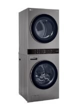LG 4.5 Cu. Ft. HE Smart Front Load Washer 7.4 Cu. Ft. Electric Dryer from Kings Outlet