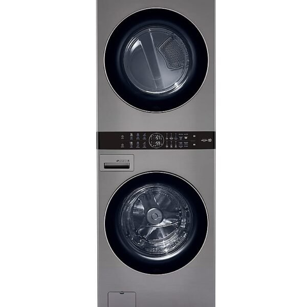 LG 4.5 Cu. Ft. HE Smart Front Load Washer 7.4 Cu. Ft. Electric Dryer from Kings Outlet