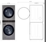 LG 4.5 Cu. Ft. HE Smart Front Load Washer 7.4 Cu. Ft. Electric Dryer from Kings Outlet