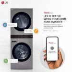 LG 4.5 Cu. Ft. HE Smart Front Load Washer 7.4 Cu. Ft. Electric Dryer from Kings Outlet