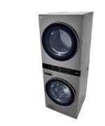 LG 4.5 Cu. Ft. HE Smart Front Load Washer 7.4 Cu. Ft. Electric Dryer from Kings Outlet