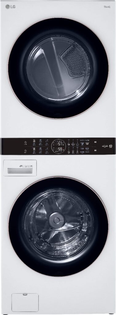 LG 4.5 Cu. Ft. HE Smart Front Load Washer 7.4 Cu. Ft. Electric Dryer from Kings Outlet