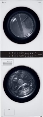 LG 4.5 Cu. Ft. HE Smart Front Load Washer 7.4 Cu. Ft. Electric Dryer from Kings Outlet