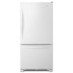 Whirlpool 22 Cu. Ft. Bottom-Freezer Refrigerator SpillGuard Glass Shelves White on White from Kings Outlet