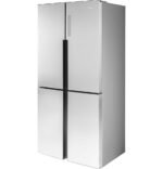 Haier 16.8 Cu. Ft. 4-Door French Door Counter-Depth Refrigerator LED Lighting Stainless Steel from Kings Outlet
