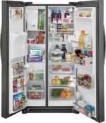 Frigidaire Gallery 25.6 Cu. Ft. Side-by-Side Refrigerator Black Stainless Steel from Kings Outlet