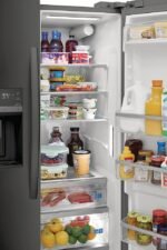 Frigidaire Gallery 25.6 Cu. Ft. Side-by-Side Refrigerator Black Stainless Steel from Kings Outlet