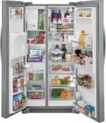 Frigidaire Gallery 25.6 Cu. Ft. Side-by-Side Refrigerator Smudge Proof Stainless Steel from Kings Outlet